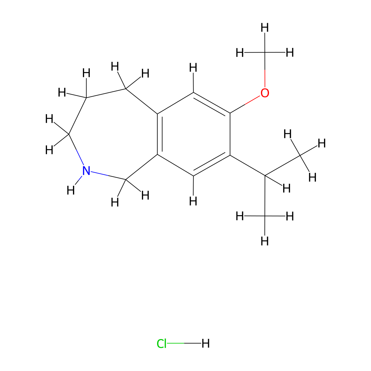 7-methoxy-8-(propan-2-yl)-2,3,4,5-tetrahydro-1H-2-benzazepine hydrochloride molecular structure, CAS 1794162-00-7