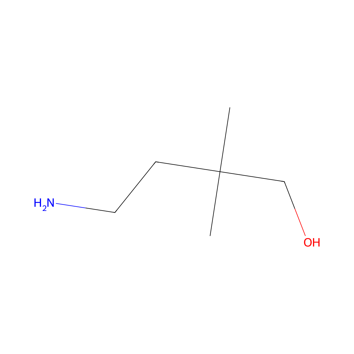 4-Amino-2,2-dimethylbutan-1-ol molecular structure, CAS 179419-04-6