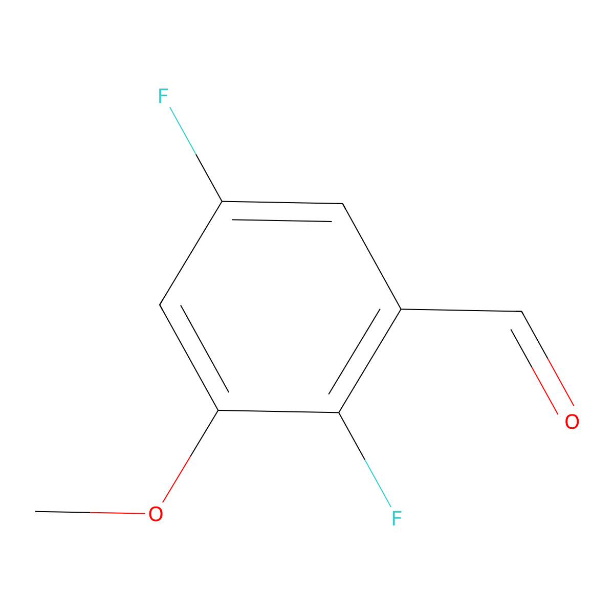 2,5-Difluoro-3-methoxybenzaldehyde molecular structure, CAS 179421-01-3
