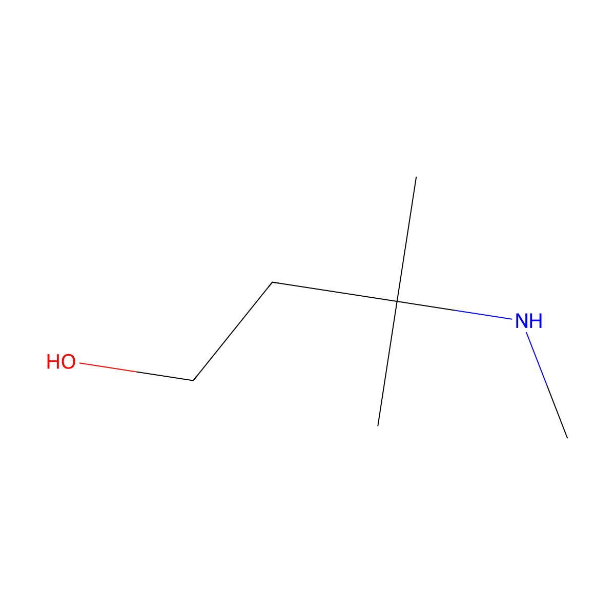 3-Methyl-3-(methylamino)-1-butanol molecular structure, CAS 17945-49-2