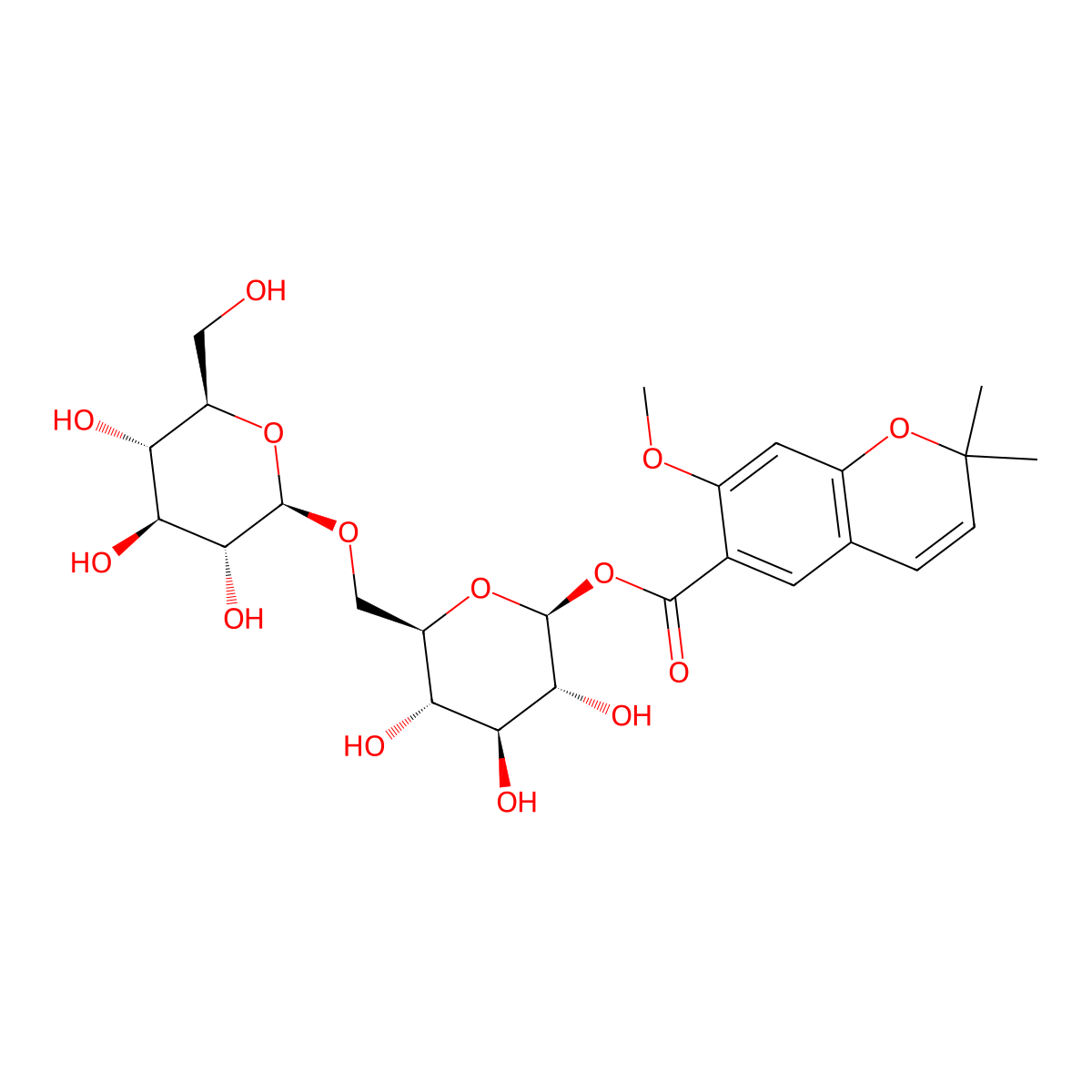 Macrophylloside D molecular structure, CAS 179457-69-3