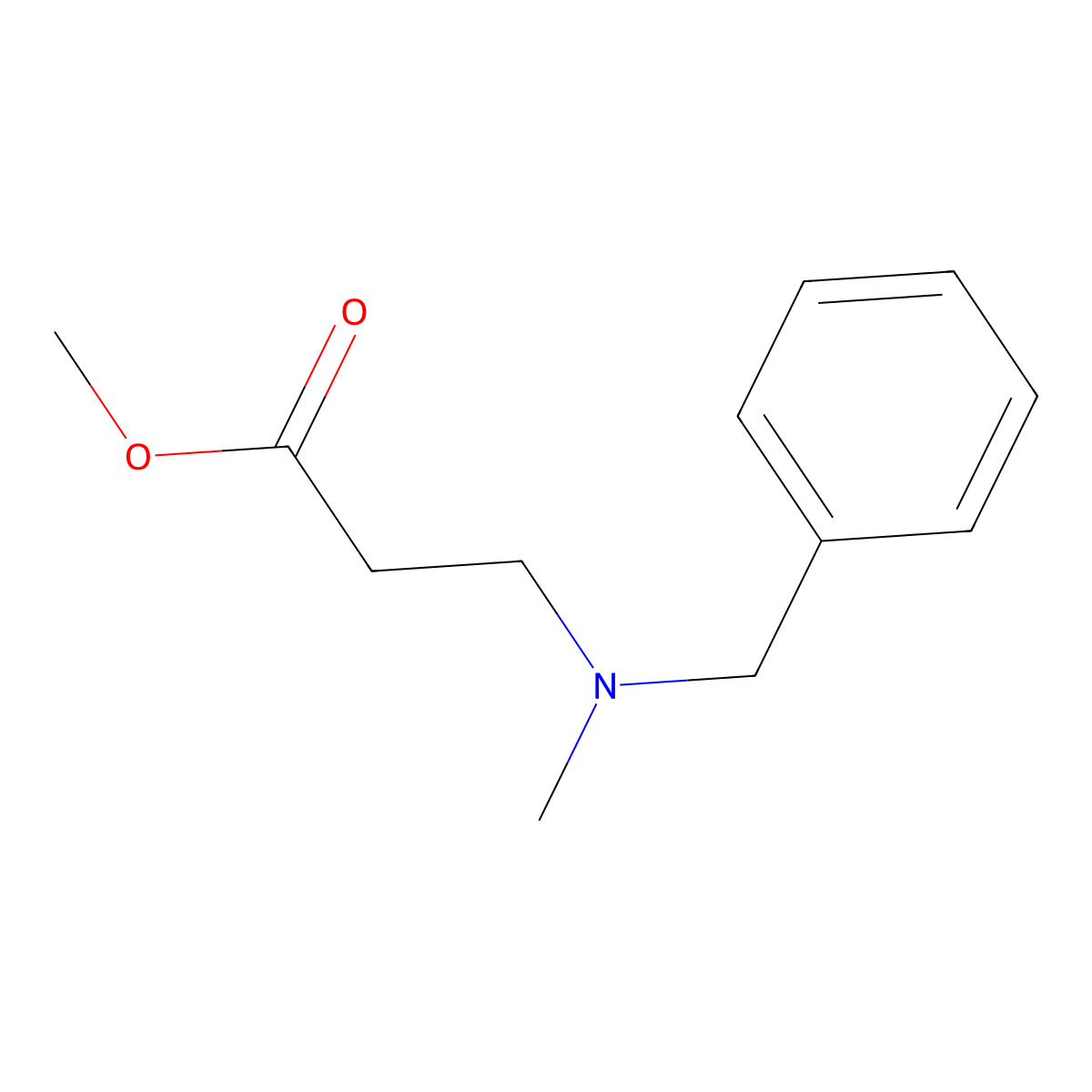 Methyl 3-(benzyl(methyl)amino)propanoate molecular structure, CAS 17946-01-9