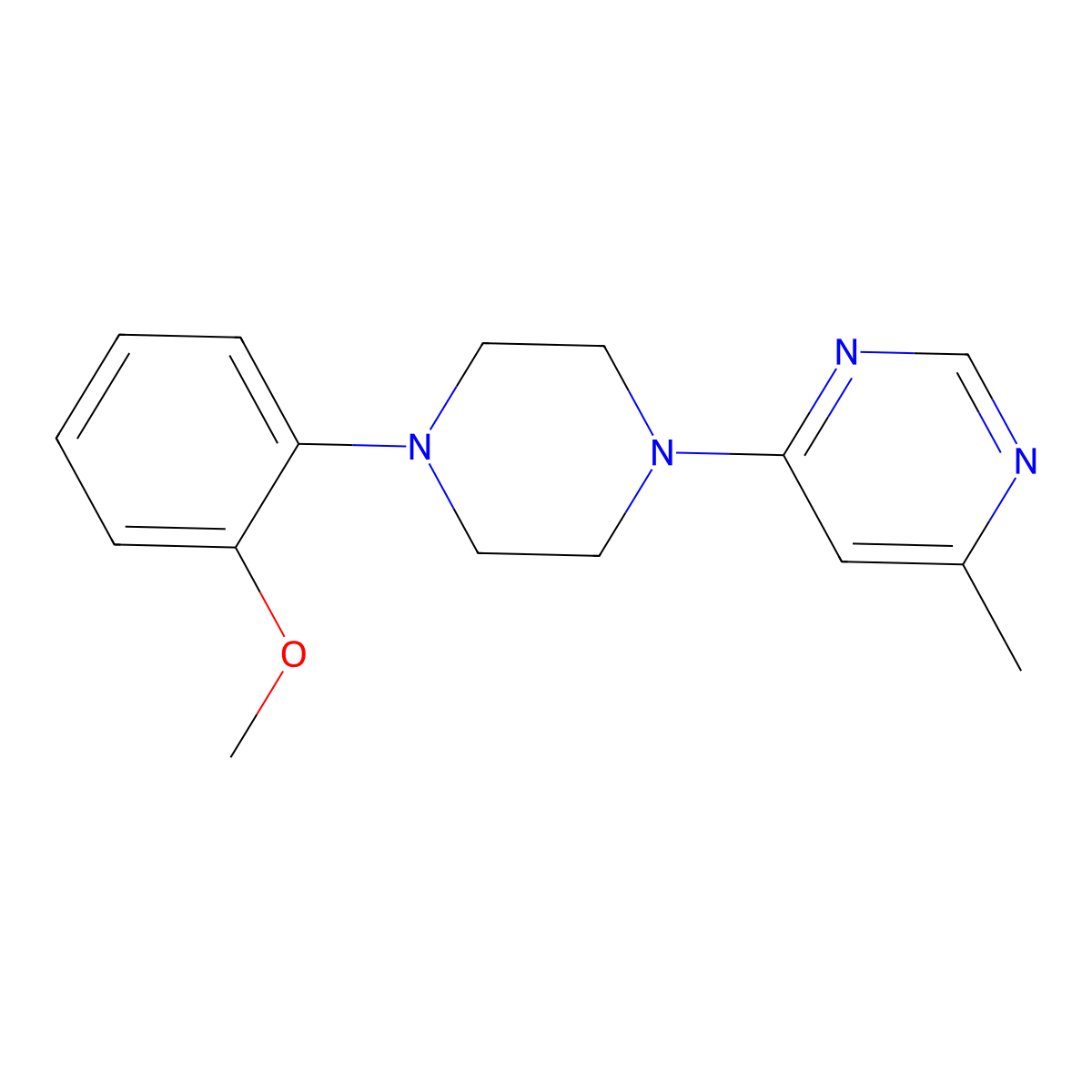 4-[4-(2-Methoxyphenyl)piperazin-1-yl]-6-methylpyrimidine molecular structure, CAS 1794621-63-8