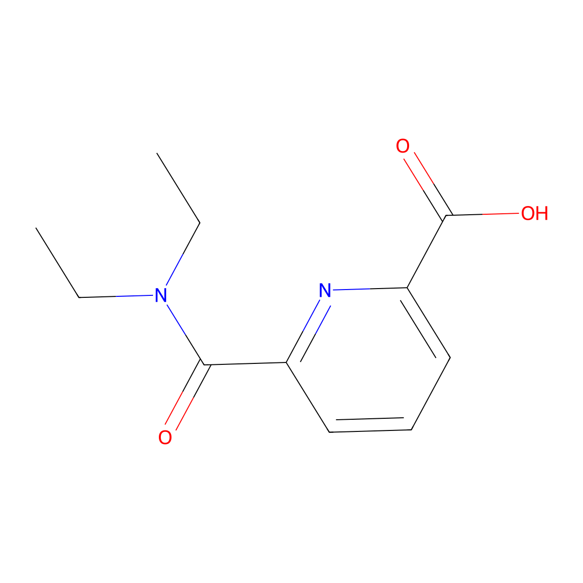 6-(diethylcarbamoyl)pyridine-2-carboxylic Acid molecular structure, CAS 179469-06-8