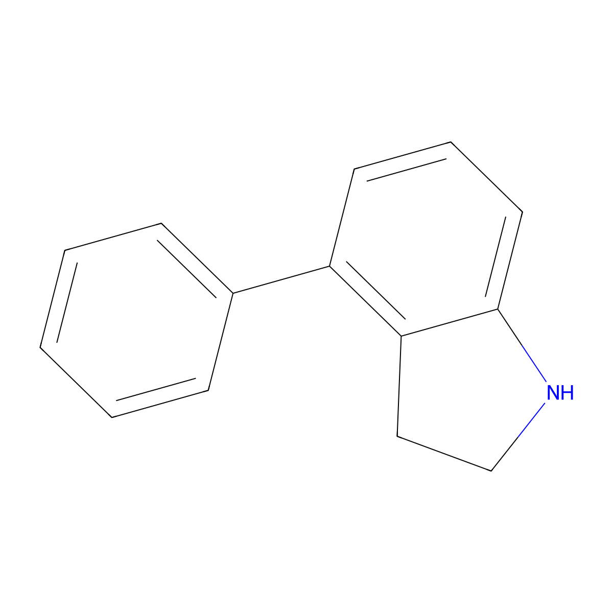 4-Phenylindoline molecular structure, CAS 179473-53-1