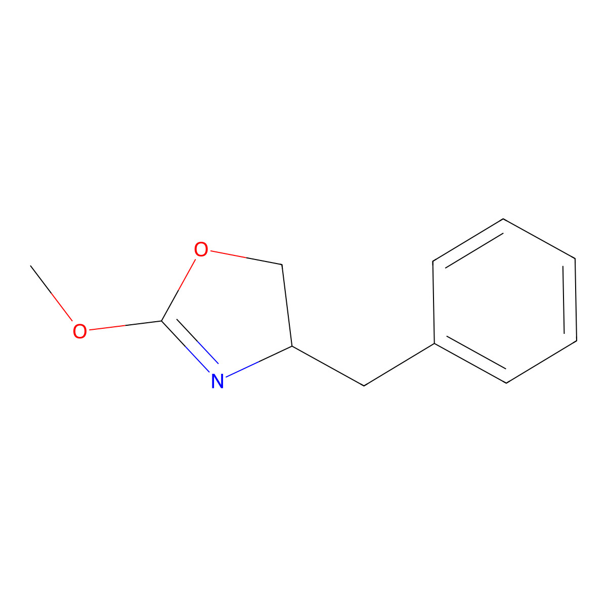 4-Benzyl-2-methoxy-4,5-dihydro-1,3-oxazole molecular structure, CAS 1794737-24-8