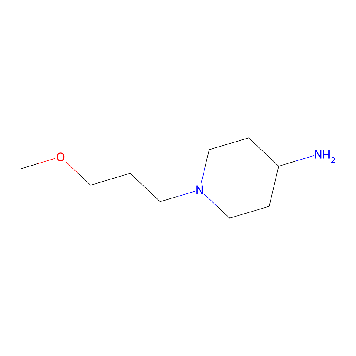 1-(3-Methoxypropyl)-4-piperidinamine molecular structure, CAS 179474-79-4