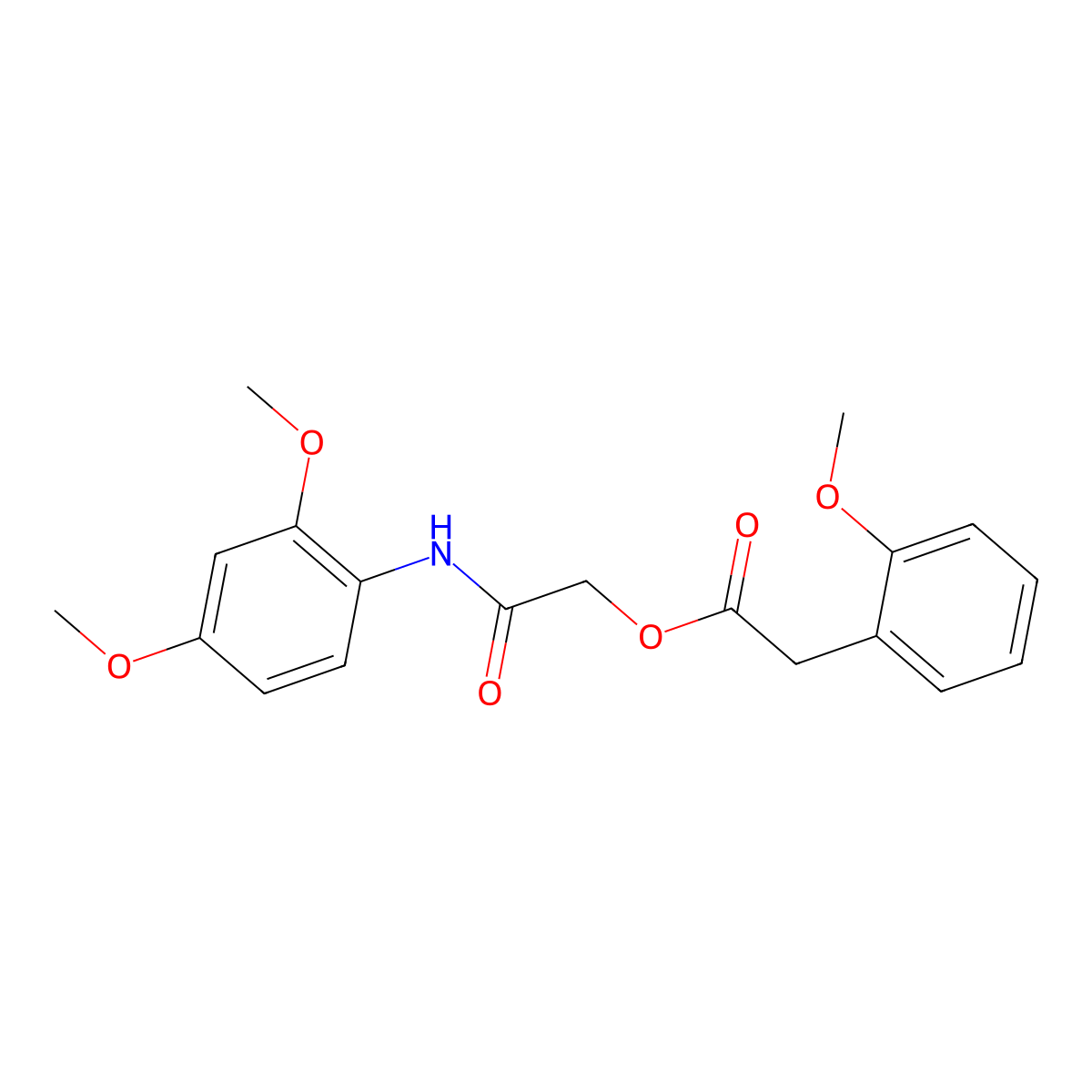 [2-(2,4-Dimethoxyanilino)-2-oxoethyl] 2-(2-methoxyphenyl)acetate molecular structure, CAS 1794741-30-2