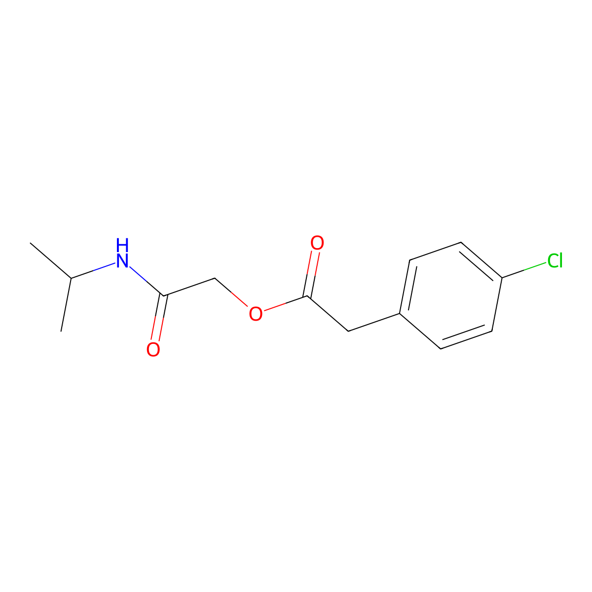 2-(Isopropylamino)-2-oxoethyl 2-(4-chlorophenyl)acetate molecular structure, CAS 1794741-48-2