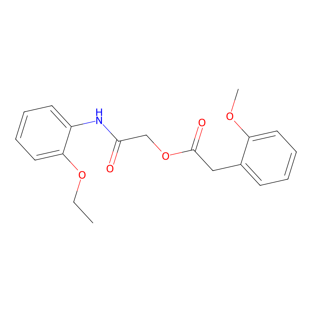 [2-(2-Ethoxyanilino)-2-oxoethyl] 2-(2-methoxyphenyl)acetate molecular structure, CAS 1794750-95-0