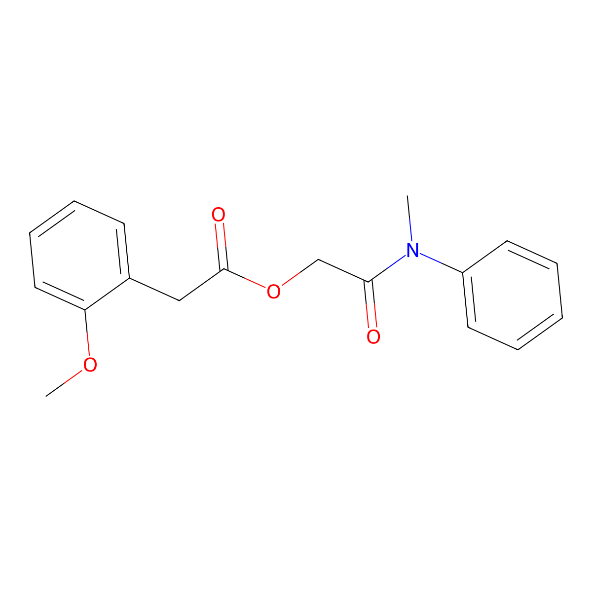 [Methyl(phenyl)carbamoyl]methyl 2-(2-methoxyphenyl)acetate molecular structure, CAS 1794750-97-2