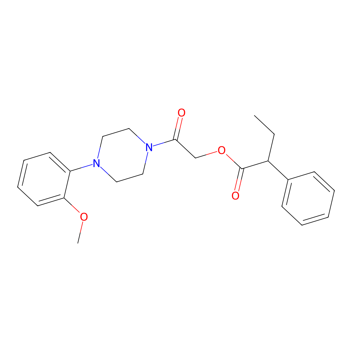 2-(4-(2-Methoxyphenyl)piperazin-1-yl)-2-oxoethyl 2-phenylbutanoate molecular structure, CAS 1794751-03-3