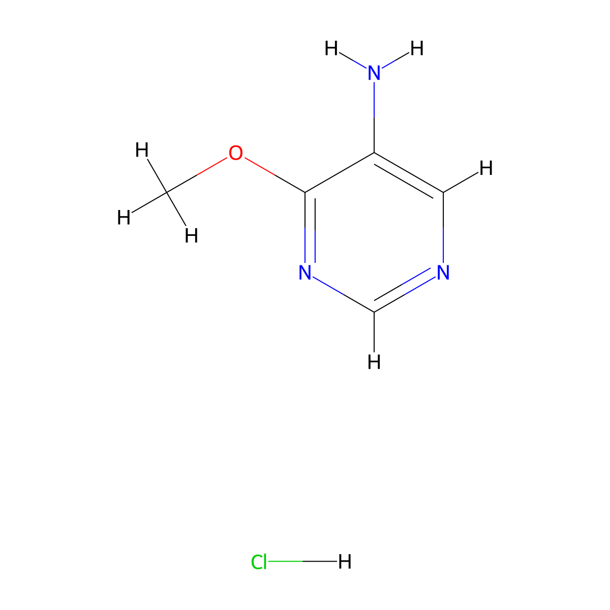 4-Methoxypyrimidin-5-amine hydrochloride molecular structure, CAS 1794752-81-0