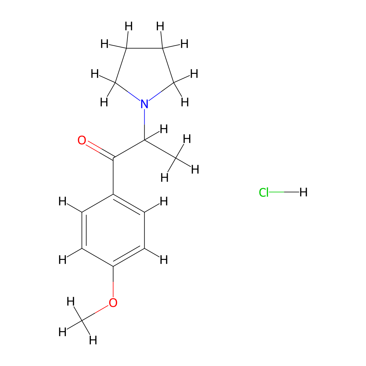 1-(4-Methoxyphenyl)-2-(pyrrolidin-1-yl)propan-1-one hydrochloride molecular structure, CAS 1794760-01-2
