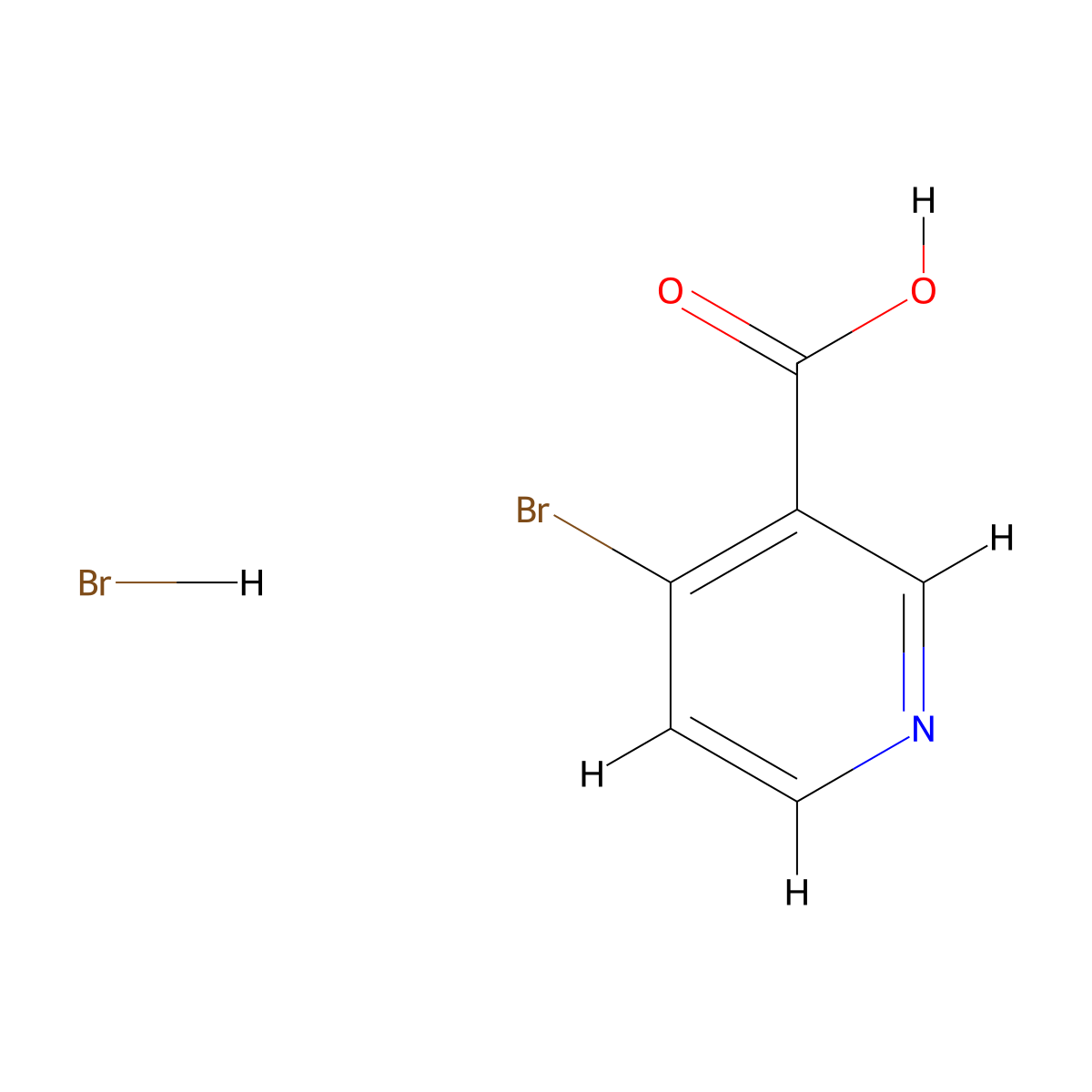 4-Bromonicotinic acid hydrobromide molecular structure, CAS 1794760-22-7