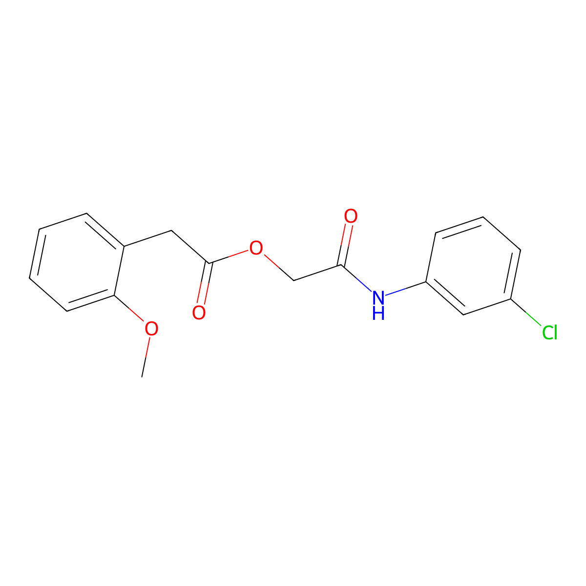 [2-(3-Chloroanilino)-2-oxoethyl] 2-(2-methoxyphenyl)acetate molecular structure, CAS 1794776-62-7