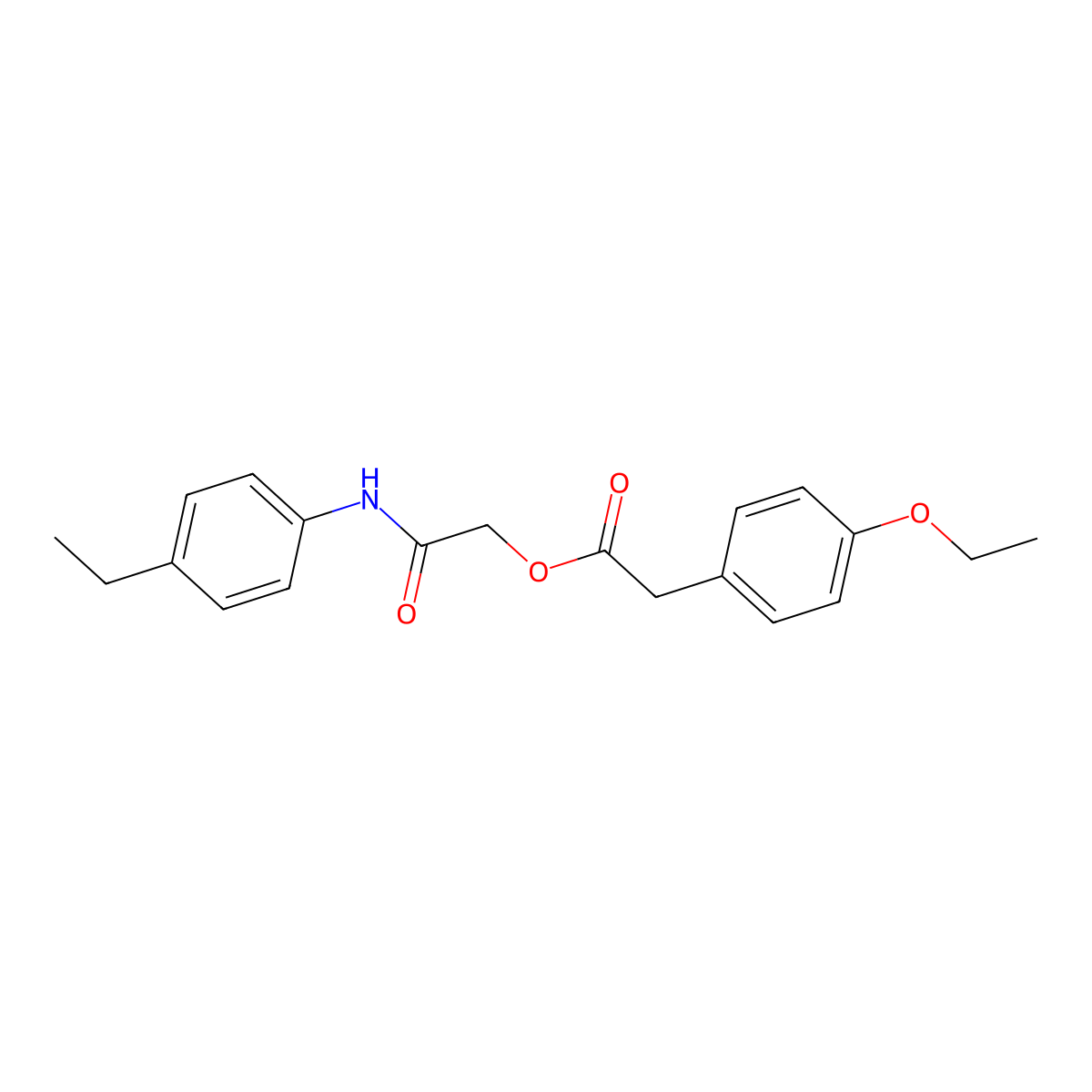 [(4-Ethylphenyl)carbamoyl]methyl 2-(4-ethoxyphenyl)acetate molecular structure, CAS 1794780-97-4