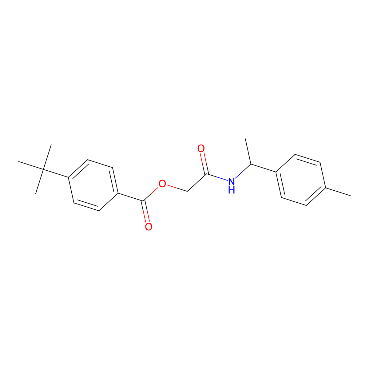 {[1-(4-Methylphenyl)ethyl]carbamoyl}methyl 4-tert-butylbenzoate molecular structure, CAS 1794785-23-1
