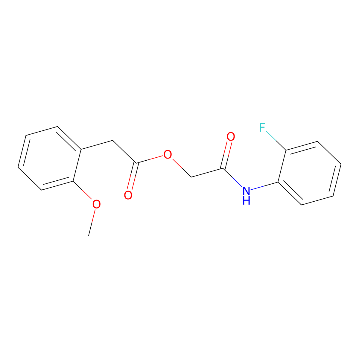 [2-(2-Fluoroanilino)-2-oxoethyl] 2-(2-methoxyphenyl)acetate molecular structure, CAS 1794797-98-0