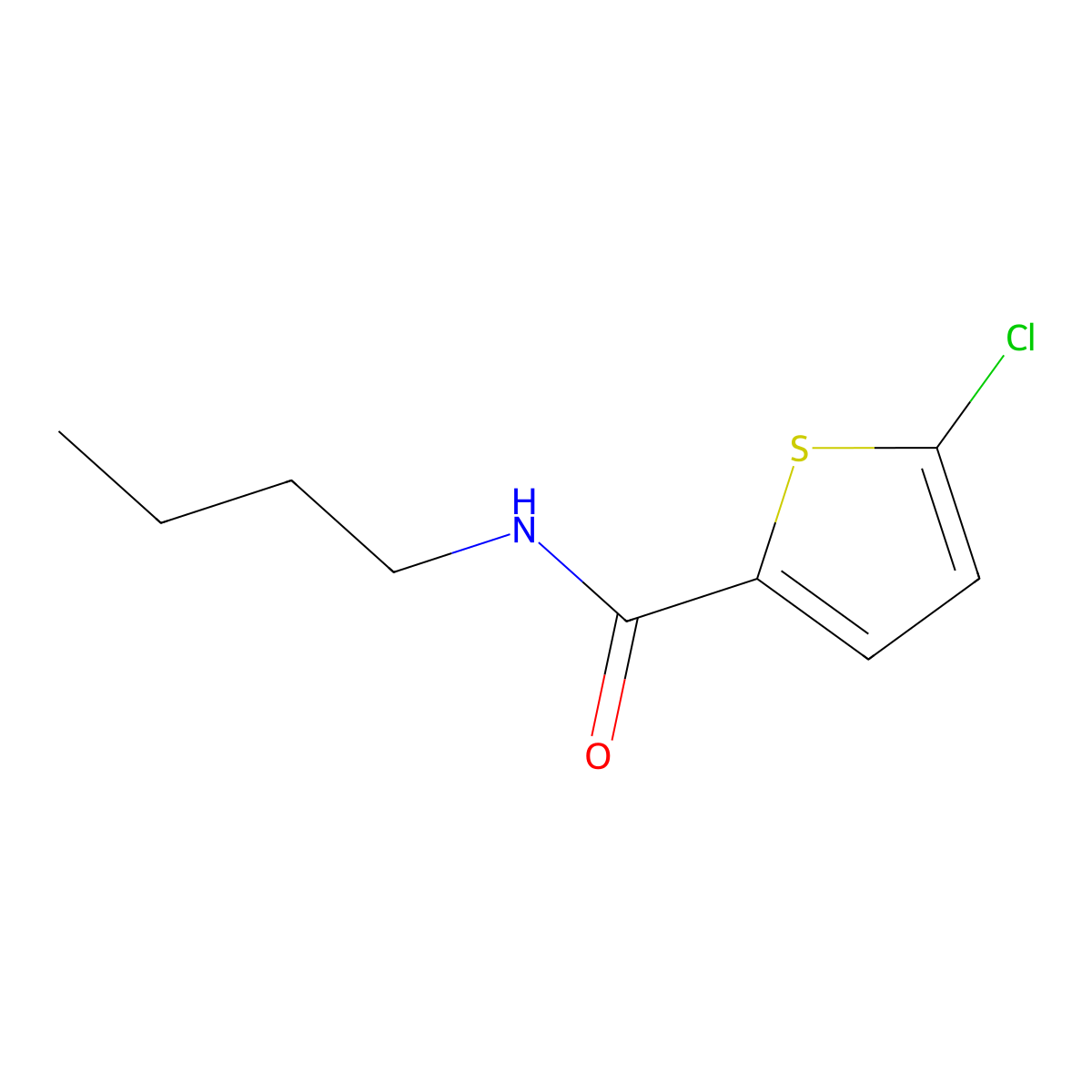 N-butyl-5-chlorothiophene-2-carboxamide molecular structure, CAS 1794804-53-7