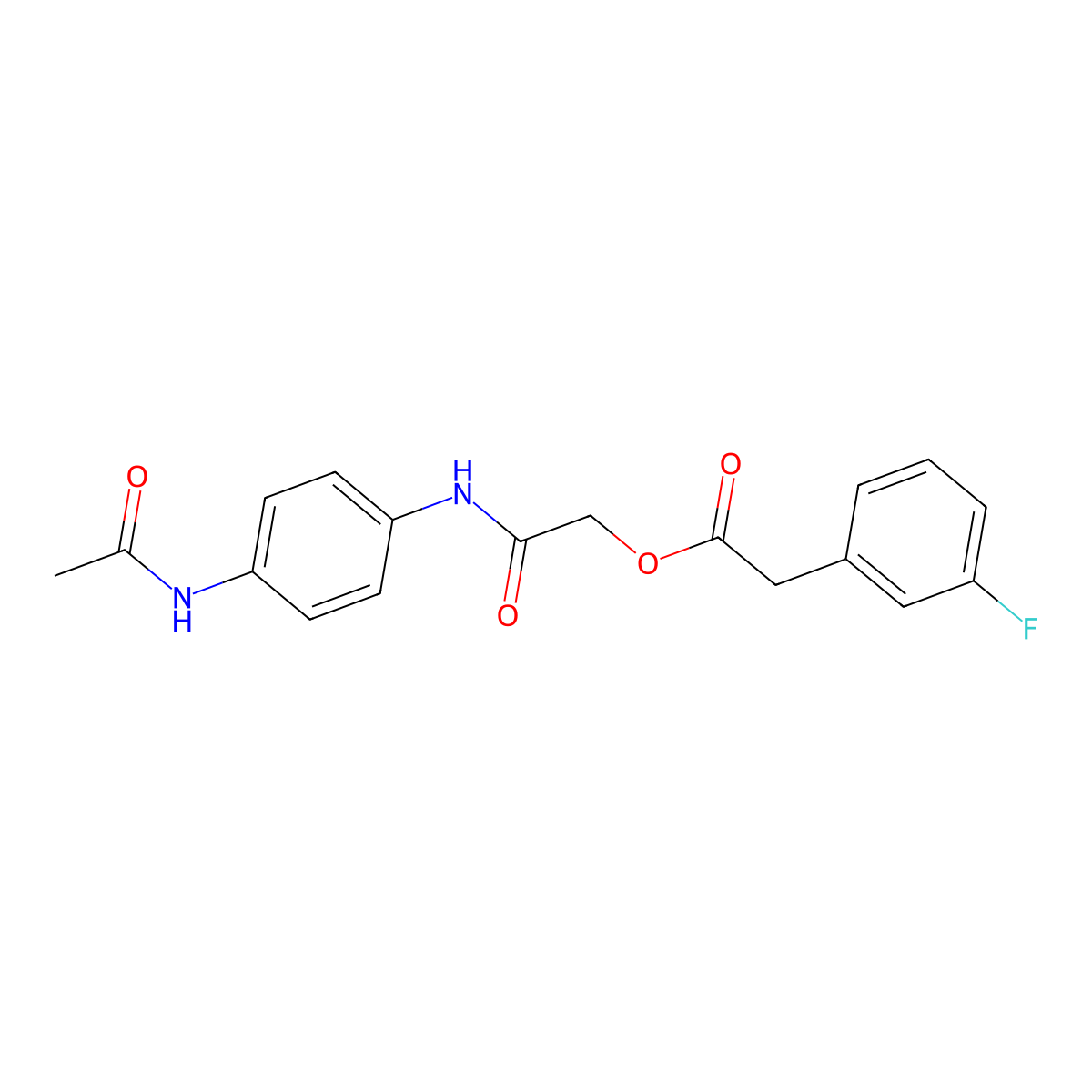 [2-(4-Acetamidoanilino)-2-oxoethyl] 2-(3-fluorophenyl)acetate molecular structure, CAS 1794834-01-7