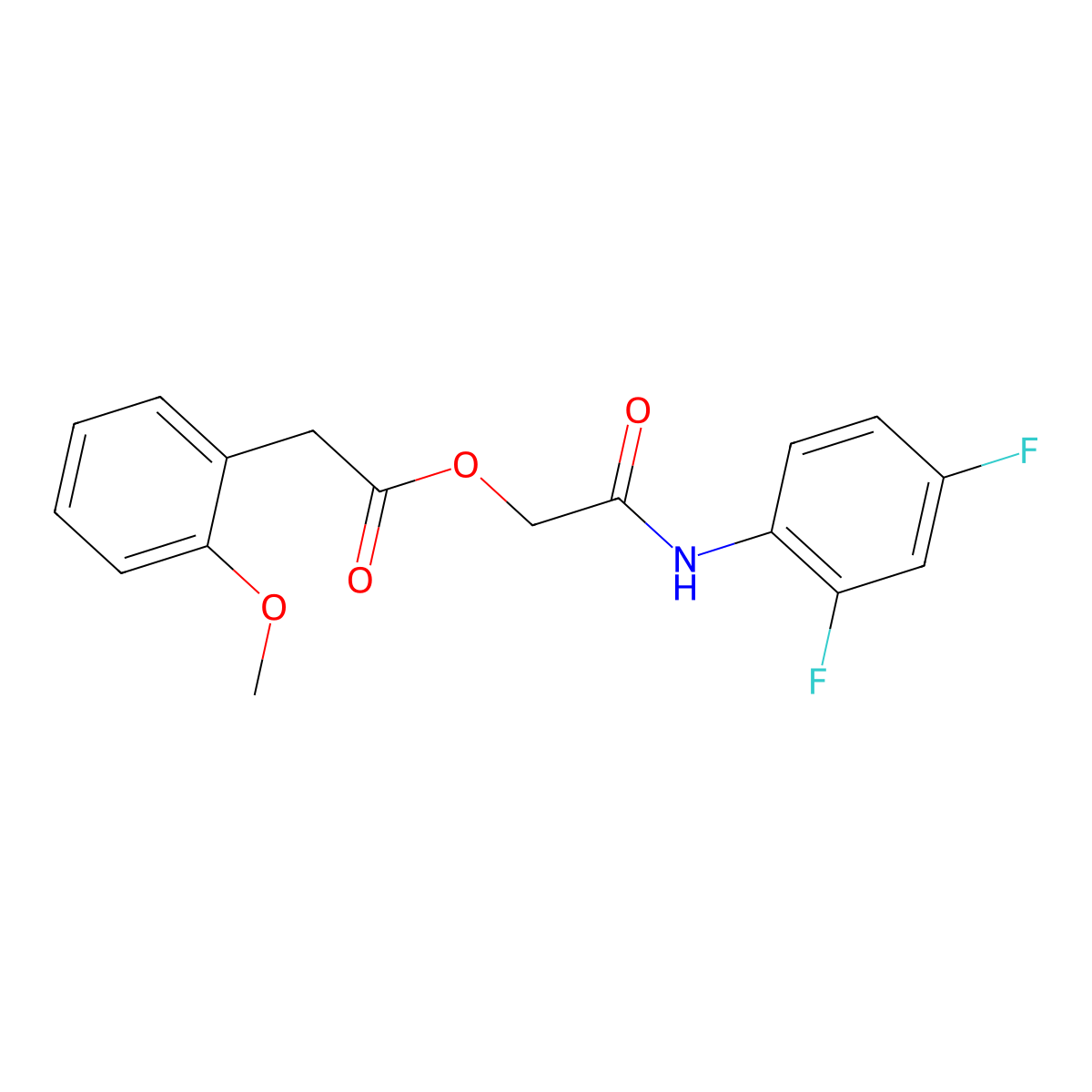 [2-(2,4-Difluoroanilino)-2-oxoethyl] 2-(2-methoxyphenyl)acetate molecular structure, CAS 1794840-90-6