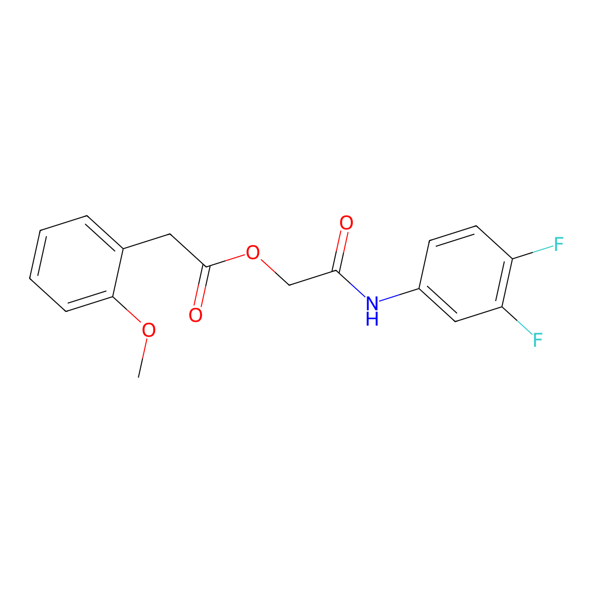 [2-(3,4-Difluoroanilino)-2-oxoethyl] 2-(2-methoxyphenyl)acetate molecular structure, CAS 1794841-30-7
