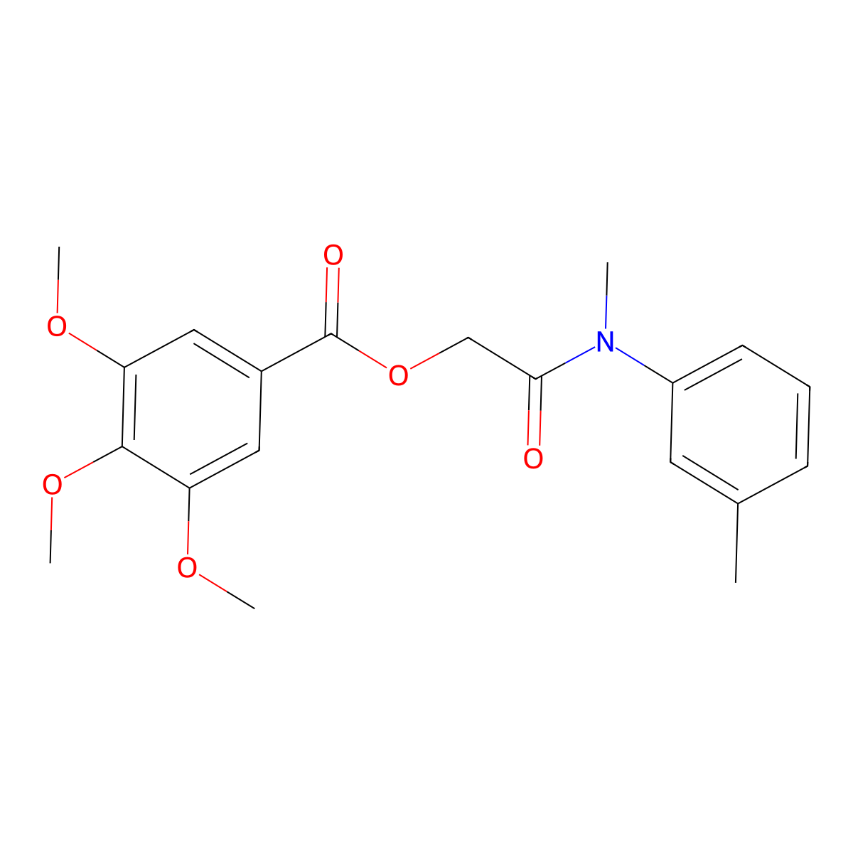 [Methyl(3-methylphenyl)carbamoyl]methyl 3,4,5-trimethoxybenzoate molecular structure, CAS 1794843-09-6