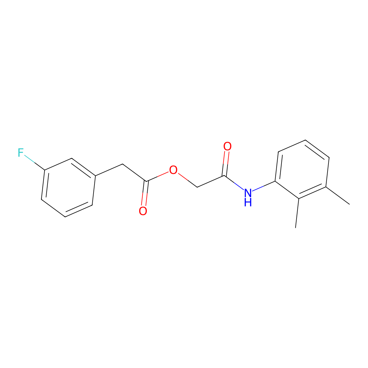 [2-(2,3-Dimethylanilino)-2-oxoethyl] 2-(3-fluorophenyl)acetate molecular structure, CAS 1794850-41-1