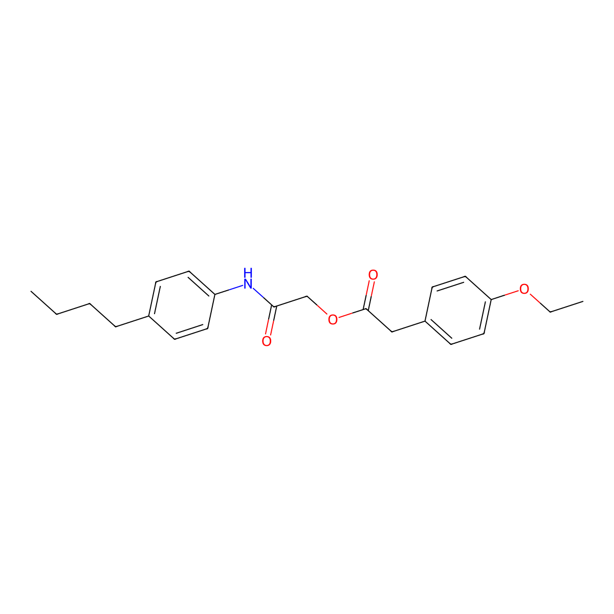 [(4-Butylphenyl)carbamoyl]methyl 2-(4-ethoxyphenyl)acetate molecular structure, CAS 1794852-66-6