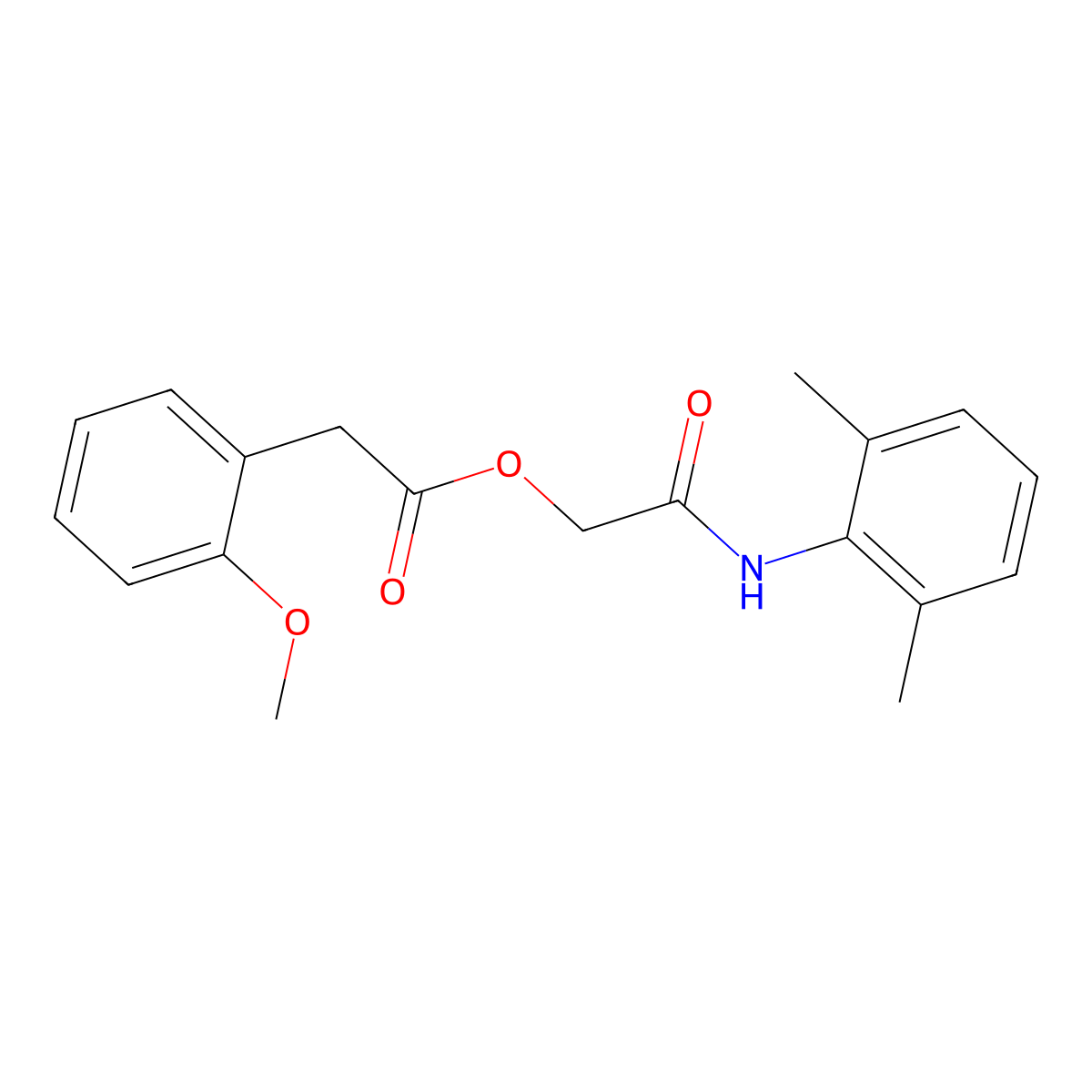 [2-(2,6-Dimethylanilino)-2-oxoethyl] 2-(2-methoxyphenyl)acetate molecular structure, CAS 1794852-97-3