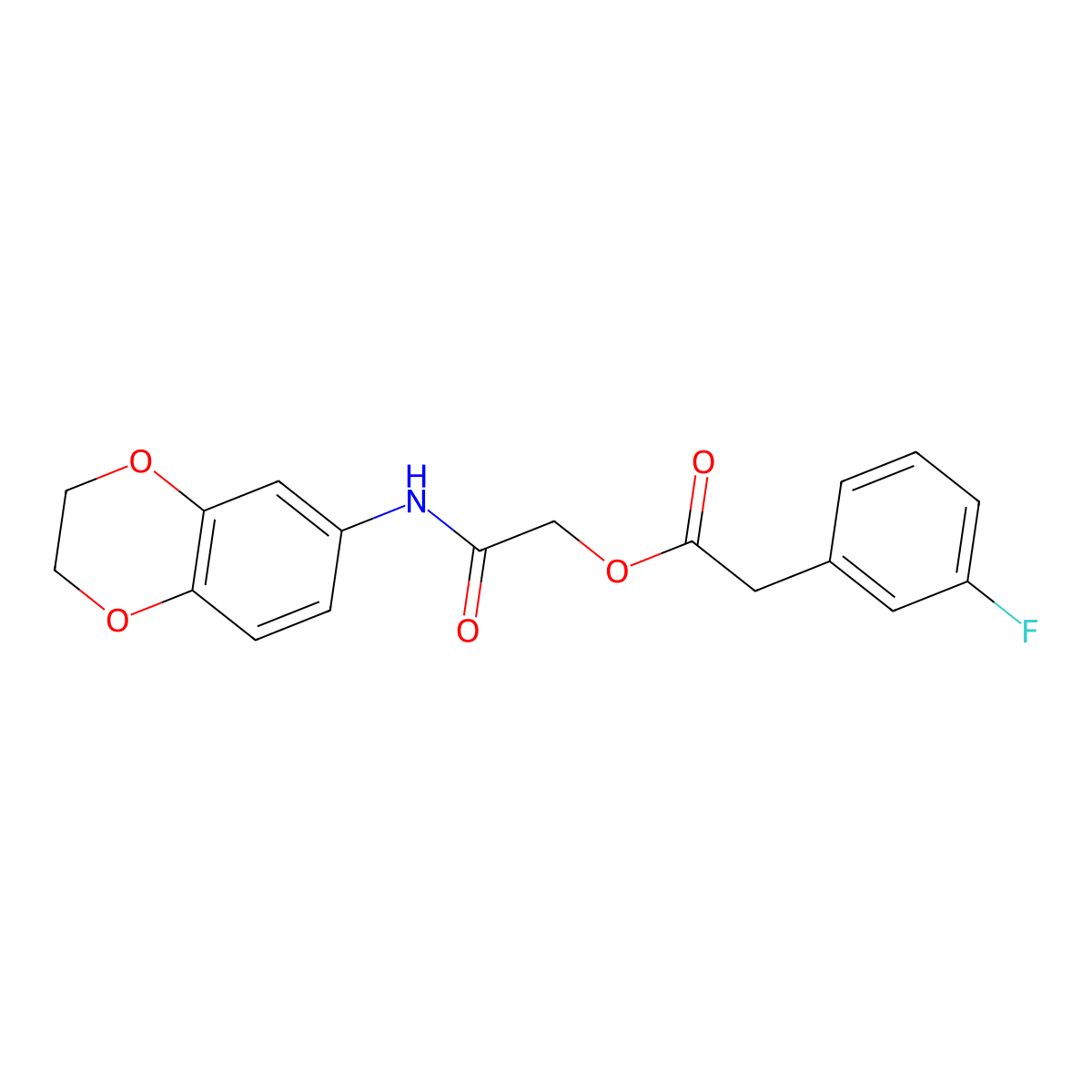 [(2,3-Dihydro-1,4-benzodioxin-6-YL)carbamoyl]methyl 2-(3-fluorophenyl)acetate molecular structure, CAS 1794896-09-5