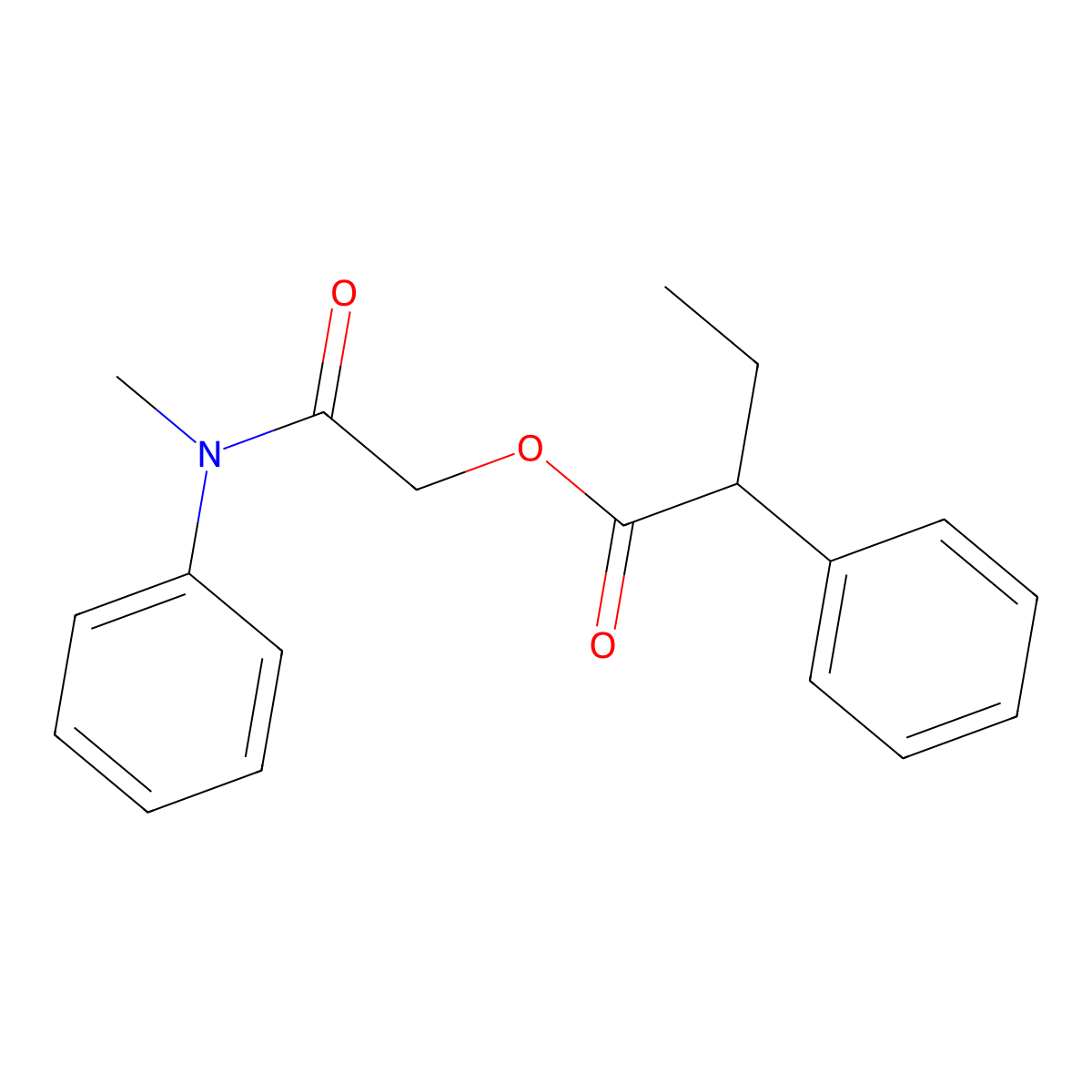 2-(Methyl(phenyl)amino)-2-oxoethyl 2-phenylbutanoate molecular structure, CAS 1794904-35-0