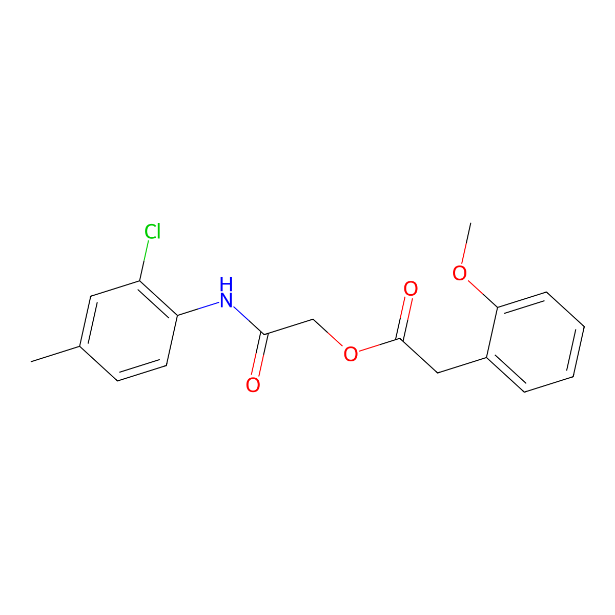 [2-(2-Chloro-4-methylanilino)-2-oxoethyl] 2-(2-methoxyphenyl)acetate molecular structure, CAS 1794908-62-5