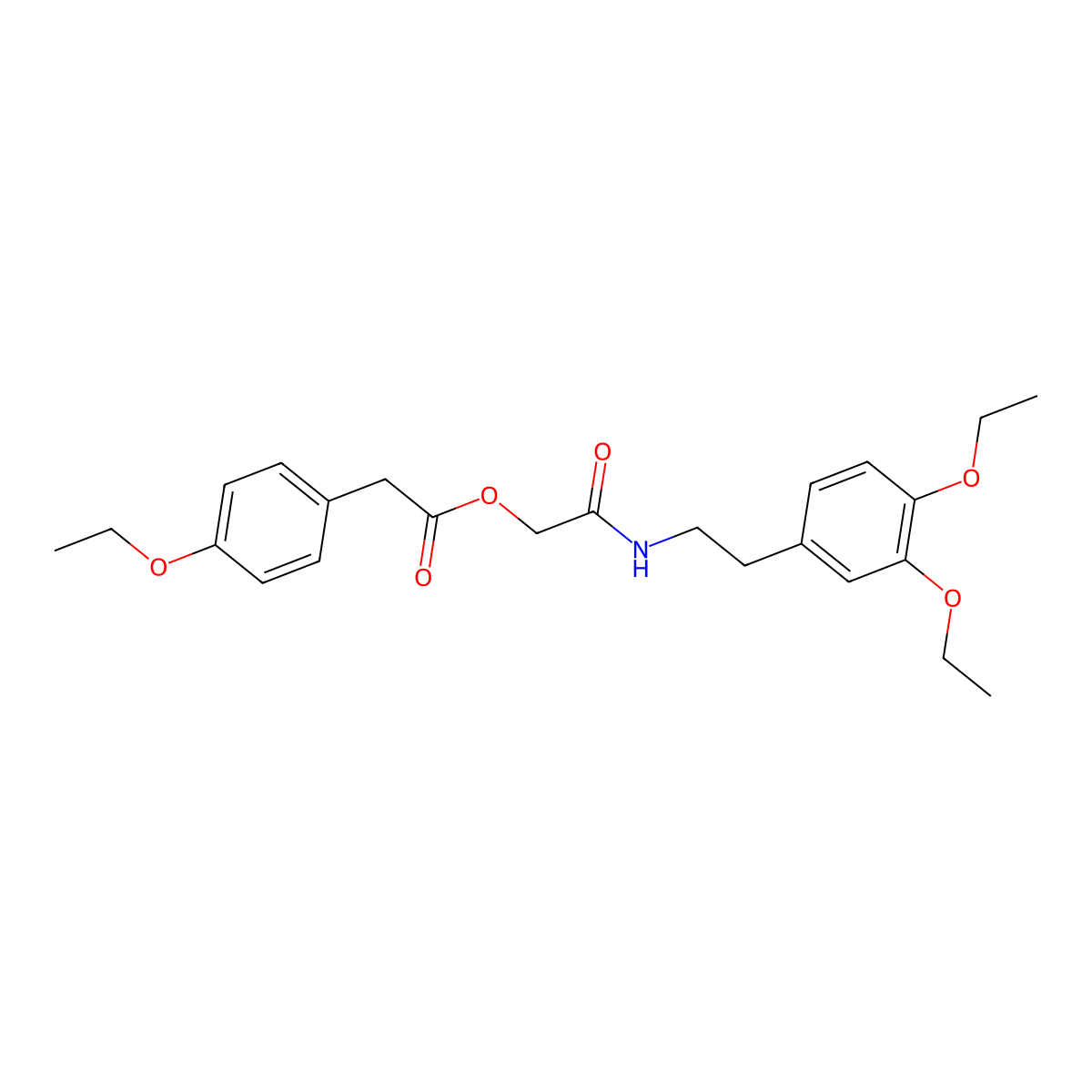 2-((3,4-Diethoxyphenethyl)amino)-2-oxoethyl 2-(4-ethoxyphenyl)acetate molecular structure, CAS 1794928-51-0