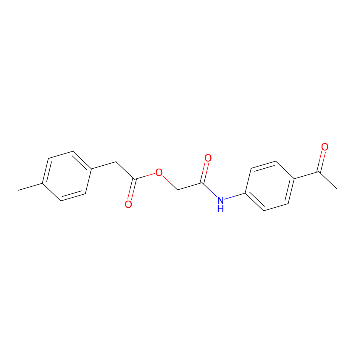 [(4-Acetylphenyl)carbamoyl]methyl 2-(4-methylphenyl)acetate molecular structure, CAS 1794938-33-2