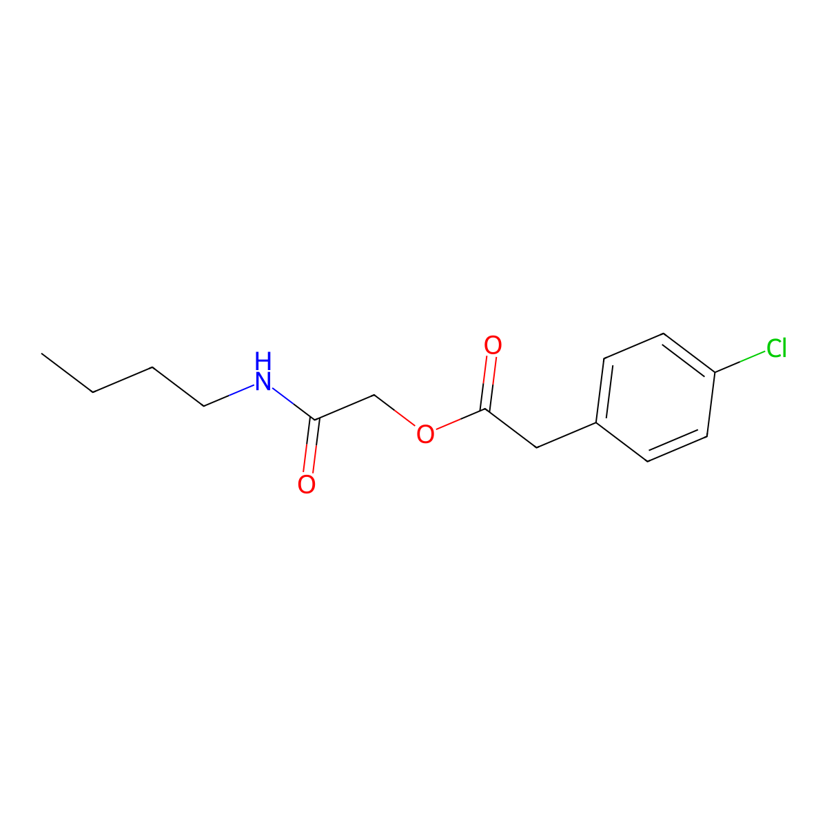 2-(Butylamino)-2-oxoethyl (4-chlorophenyl)acetate molecular structure, CAS 1794938-37-6