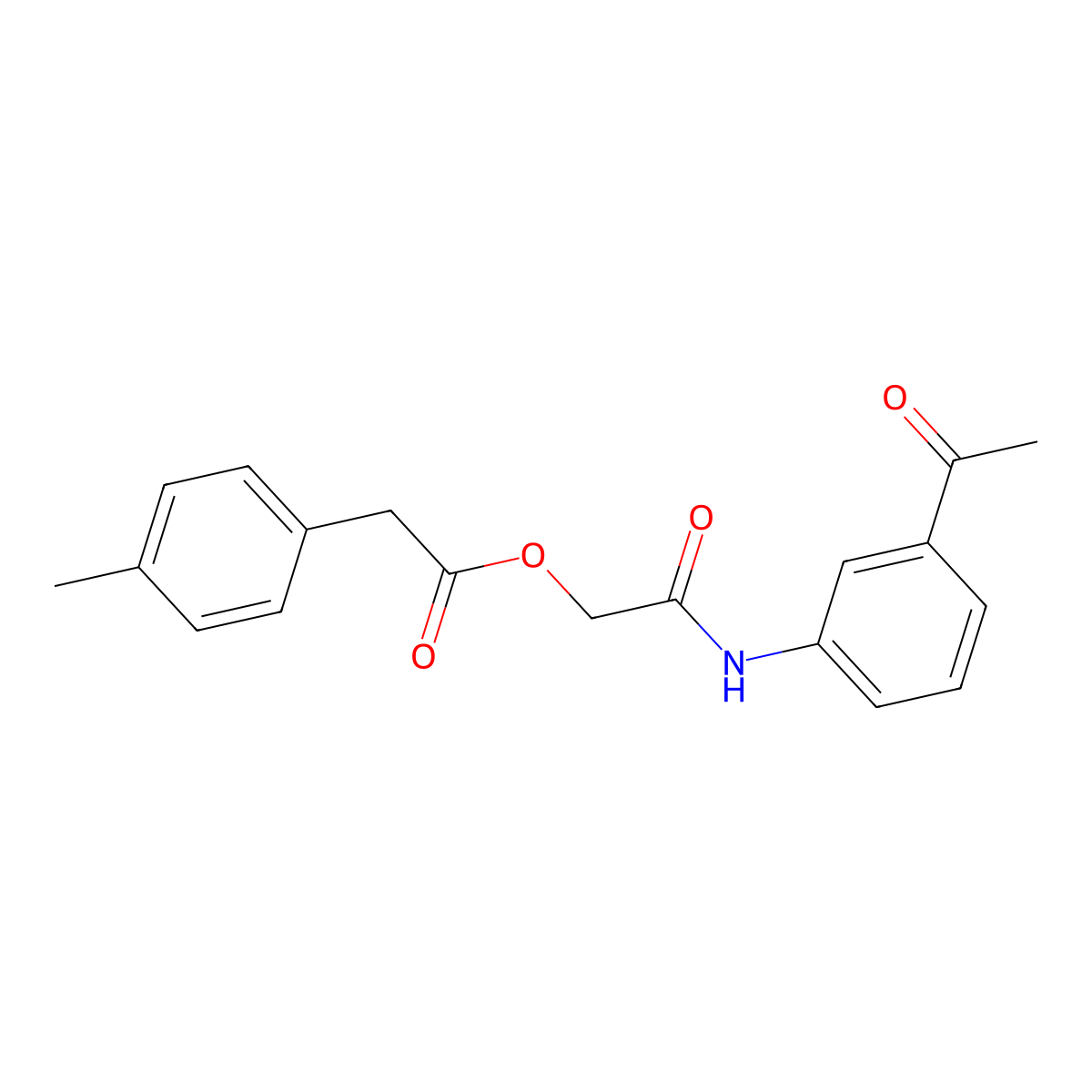 2-((3-Acetylphenyl)amino)-2-oxoethyl 2-(p-tolyl)acetate molecular structure, CAS 1794982-40-3