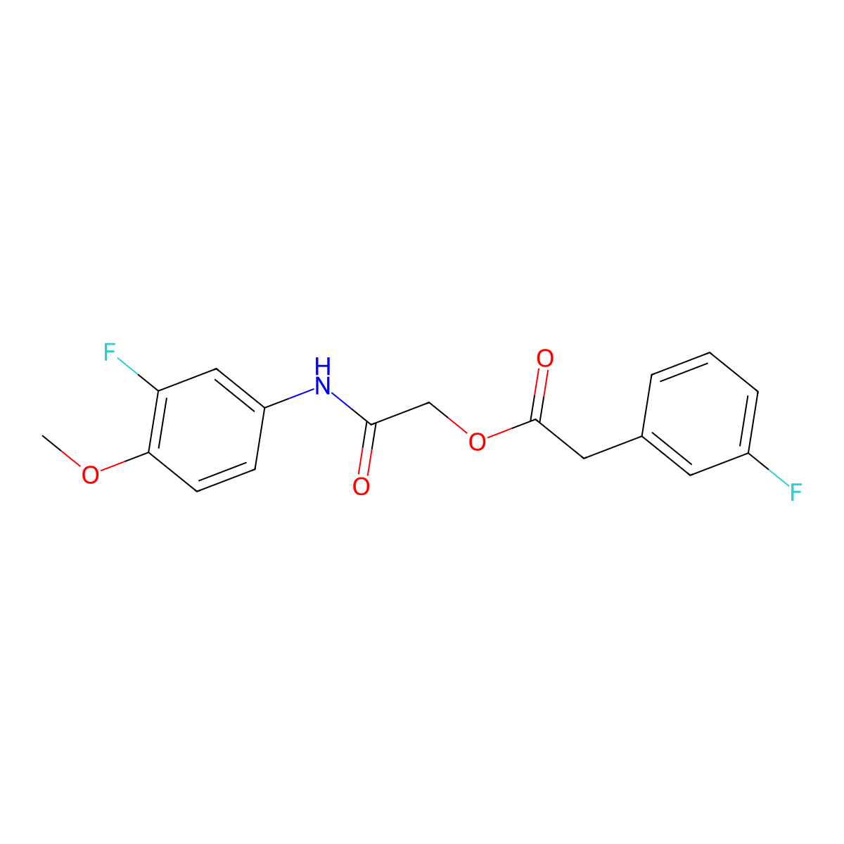 2-[(3-Fluoro-4-methoxyphenyl)amino]-2-oxoethyl (3-fluorophenyl)acetate molecular structure, CAS 1794982-80-1