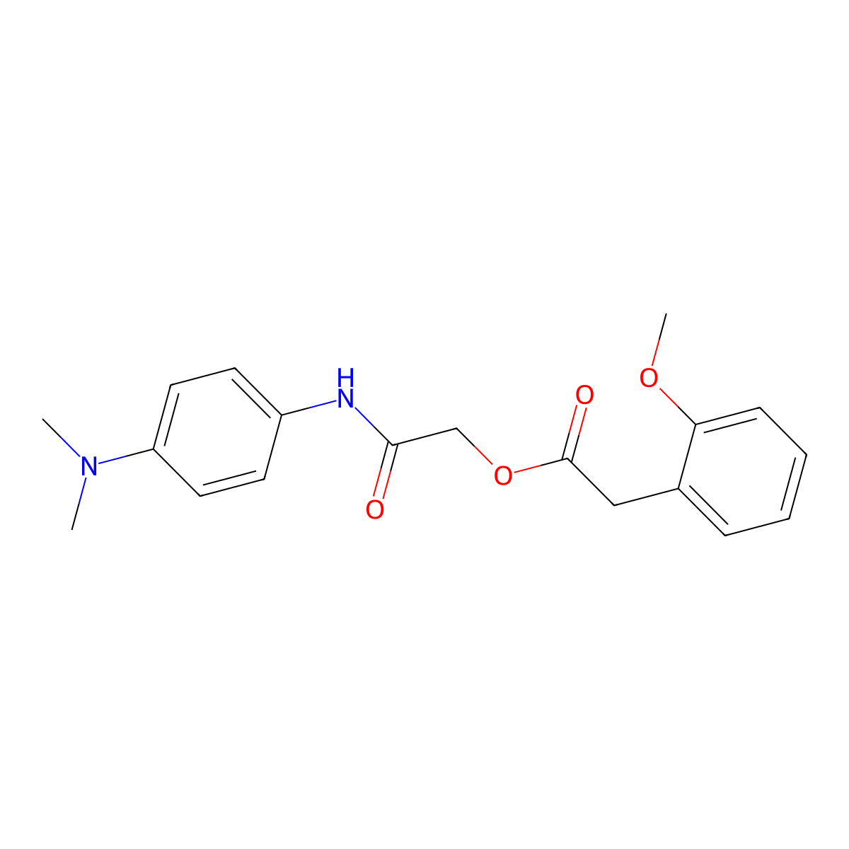 [2-[4-(Dimethylamino)anilino]-2-oxoethyl] 2-(2-methoxyphenyl)acetate molecular structure, CAS 1794987-61-3