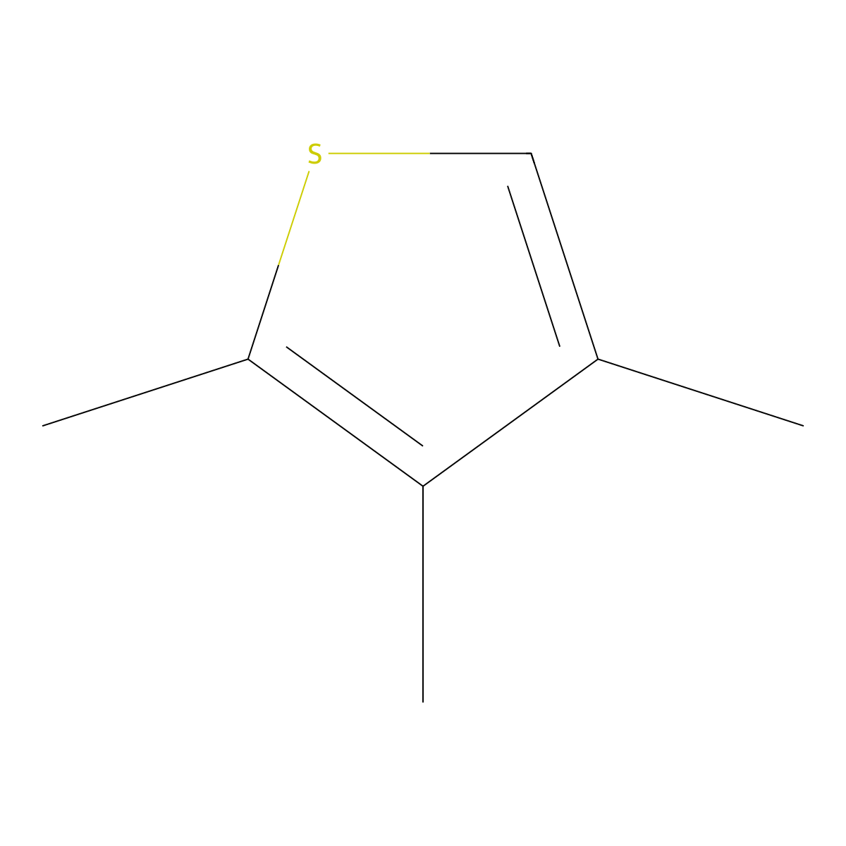 2,3,4-Trimethylthiophene molecular structure, CAS 1795-04-6