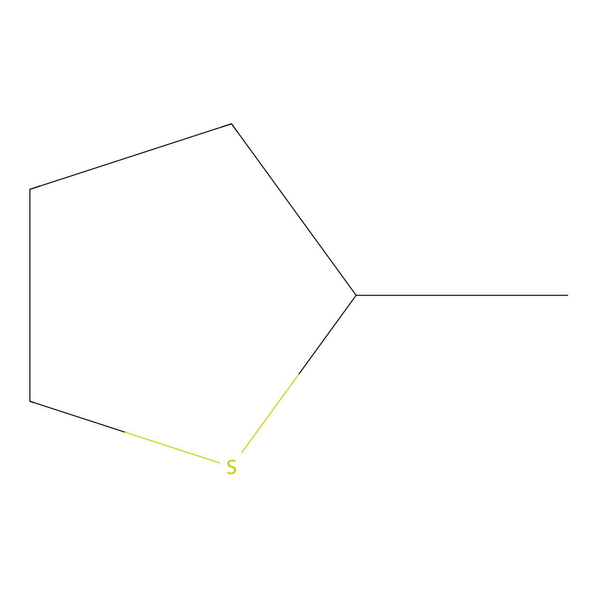 2-Methyltetrahydrothiophene molecular structure, CAS 1795-09-1