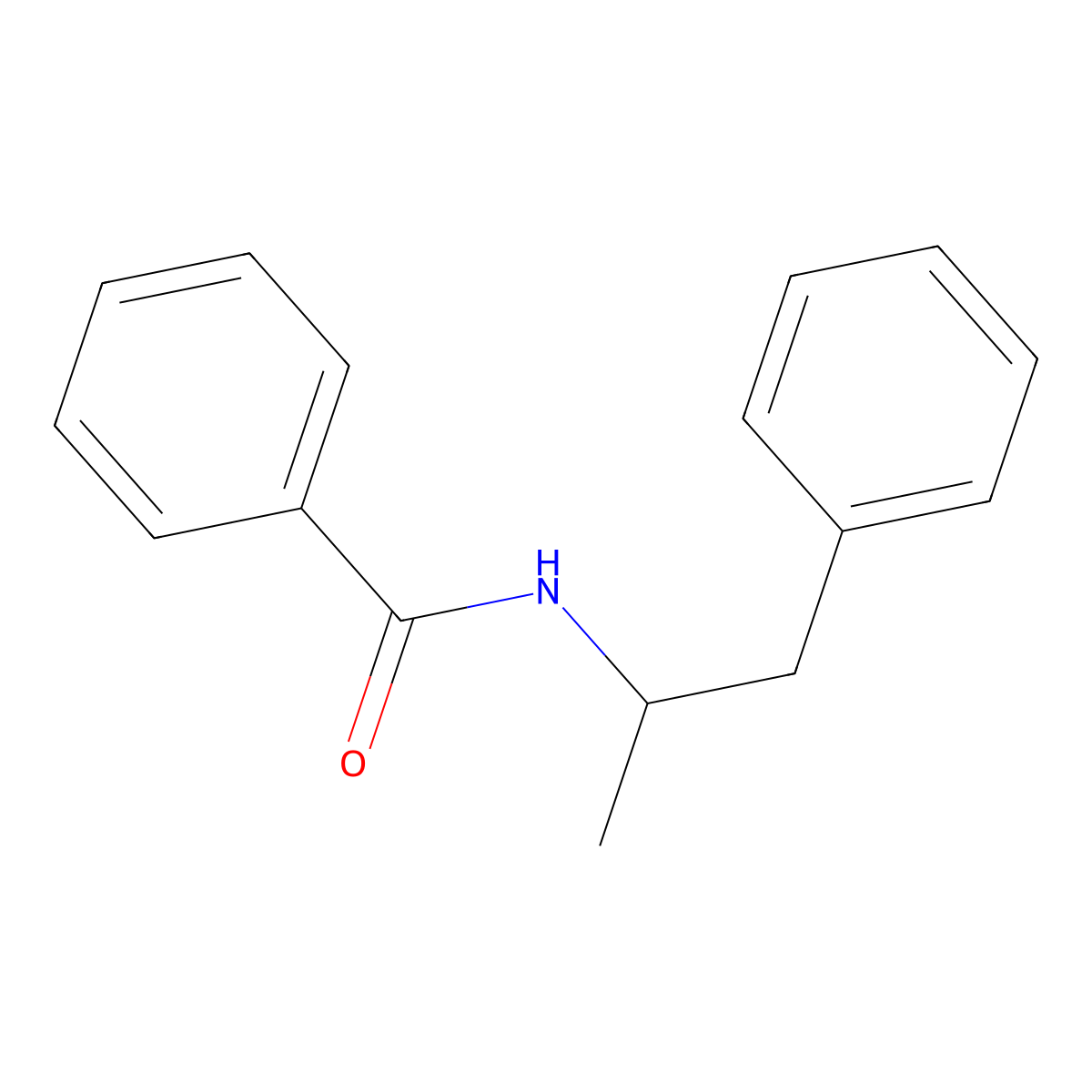 N-(1-phenylpropan-2-yl)benzamide molecular structure, CAS 1795-95-5