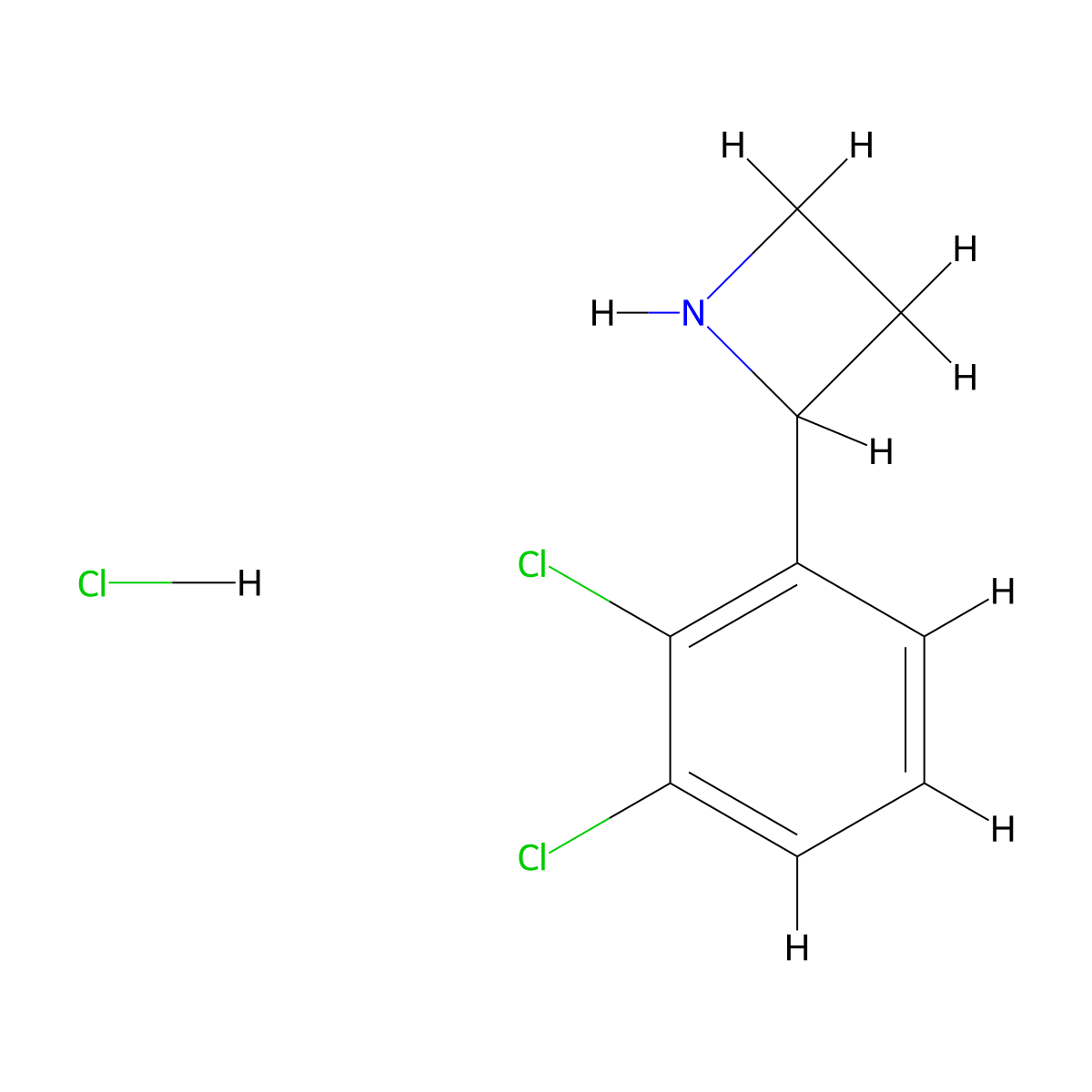 2-(2,3-Dichlorophenyl)azetidine Hydrochloride molecular structure, CAS 1795024-96-2