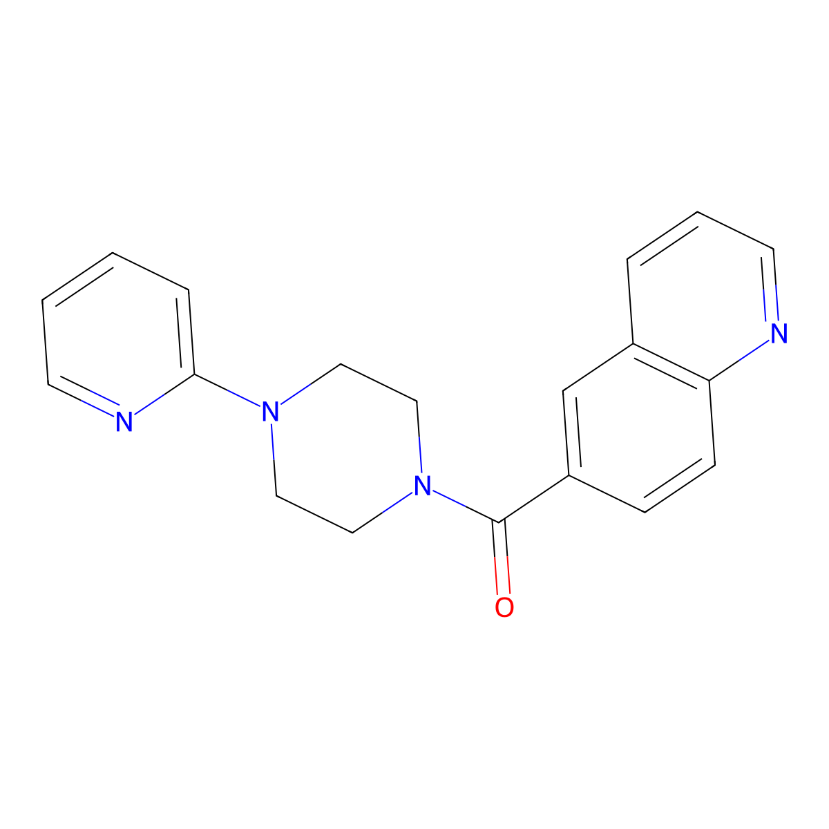[4-(Pyridin-2-yl)piperazin-1-yl](quinolin-6-yl)methanone molecular structure, CAS 1795038-48-0
