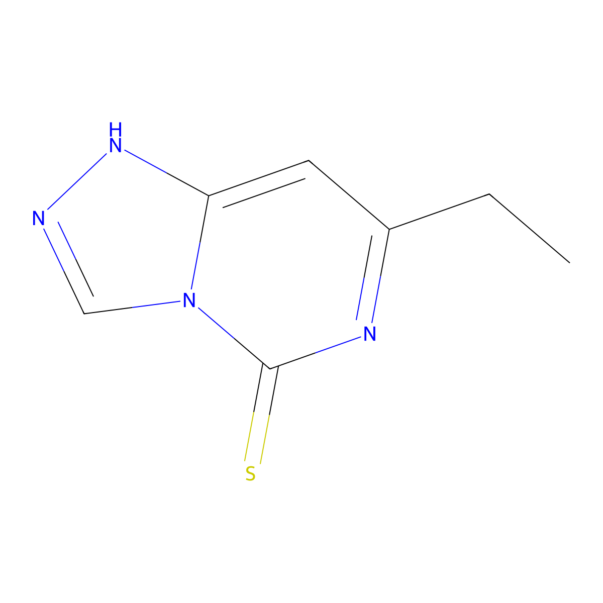 7-Ethyl-[1,2,4]triazolo[4,3-c]pyrimidine-5-thiol molecular structure, CAS 1795069-05-4