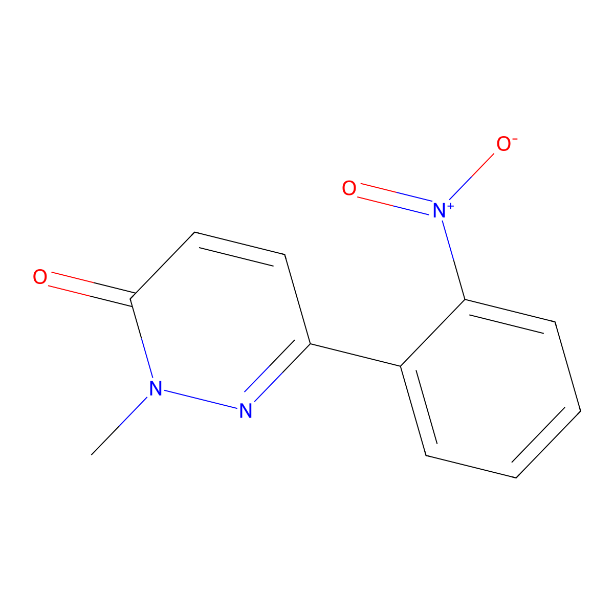 2-methyl-6-(2-nitrophenyl)pyridazin-3(2H)-one molecular structure, CAS 1795083-90-7