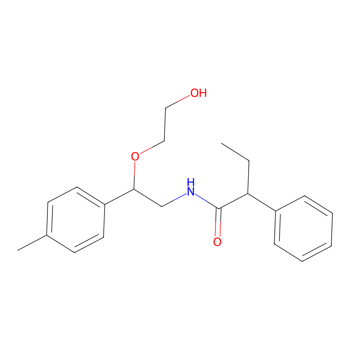 N-(2-(2-hydroxyethoxy)-2-(p-tolyl)ethyl)-2-phenylbutanamide molecular structure, CAS 1795086-30-4