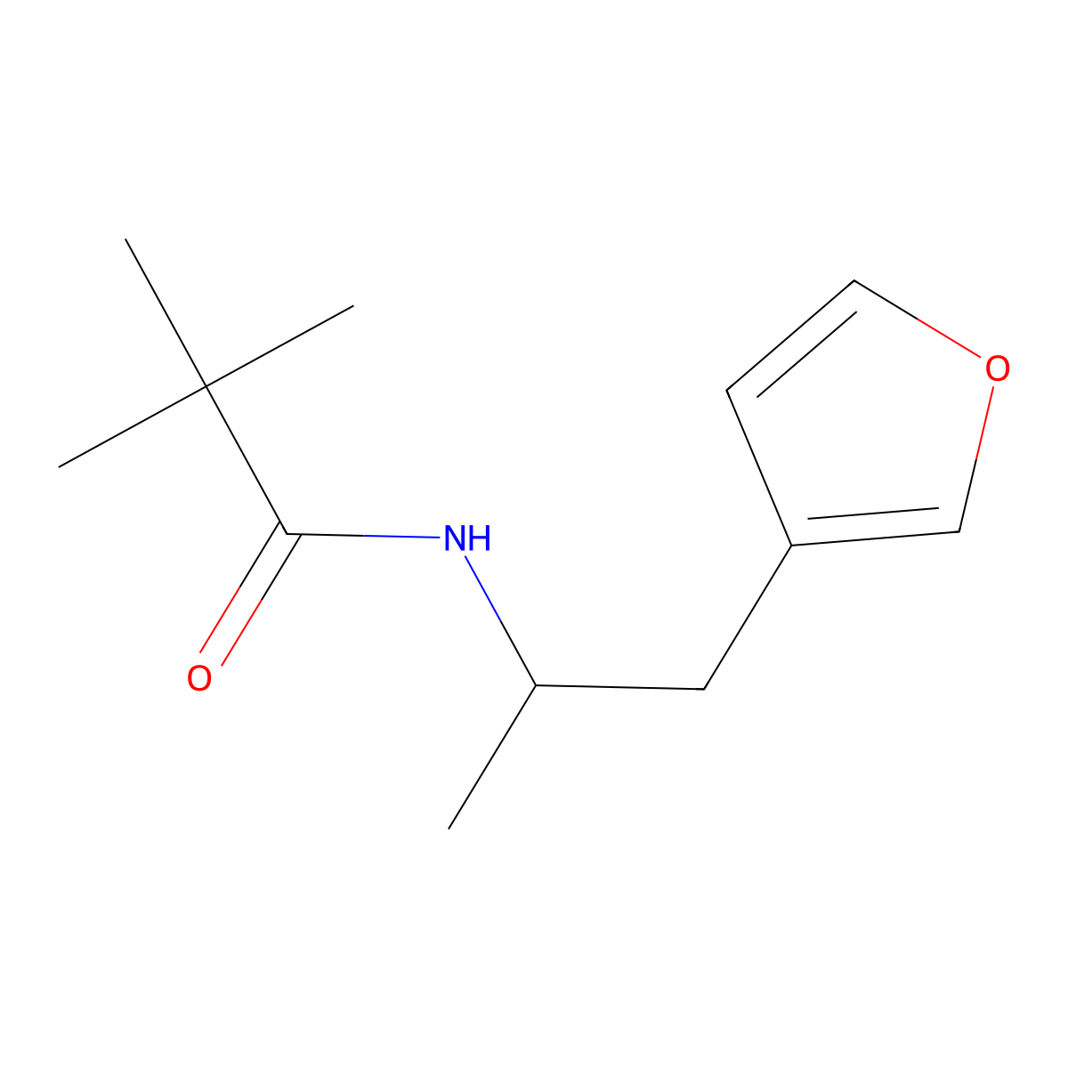 N-(1-(furan-3-yl)propan-2-yl)pivalamide molecular structure, CAS 1795087-50-1