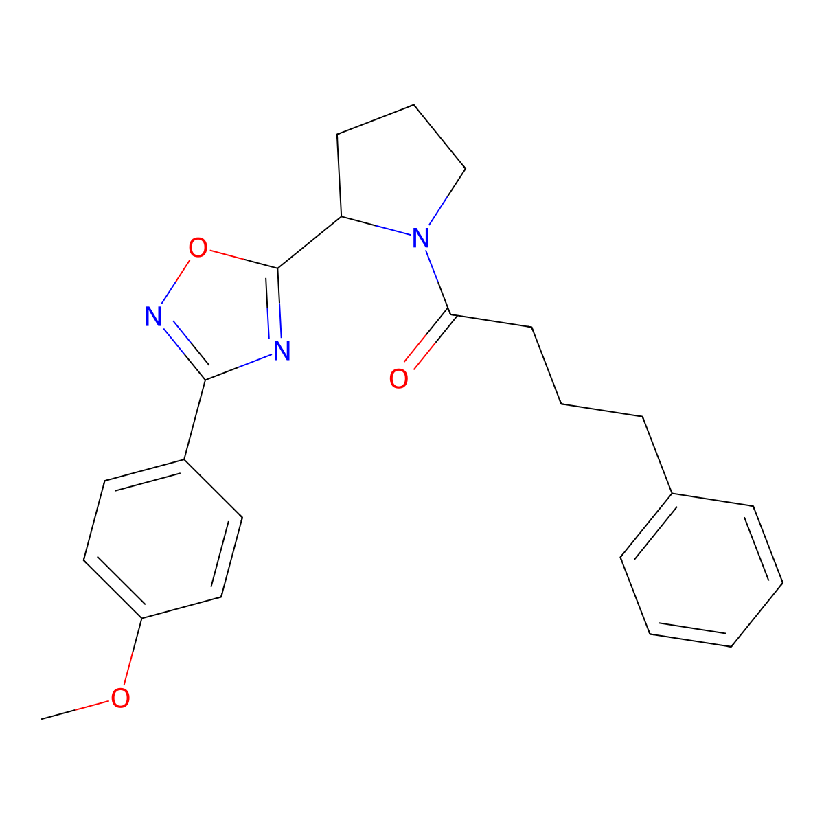 3-(4-Methoxyphenyl)-5-[1-(4-phenylbutanoyl)pyrrolidin-2-yl]-1,2,4-oxadiazole molecular structure, CAS 1795181-25-7